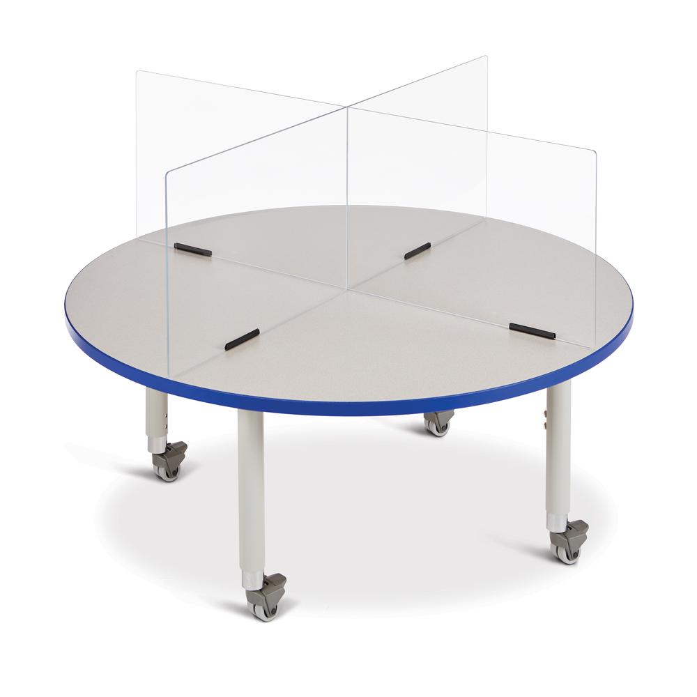 Jonti-Craft® See-Thru Table Divider Shields - 4 Station - 47.5" x 29.5" x 16". Picture 4