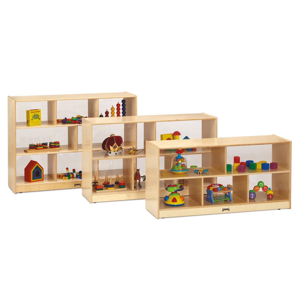 Low Single Mobile Storage Unit - Plexi Back. Picture 1