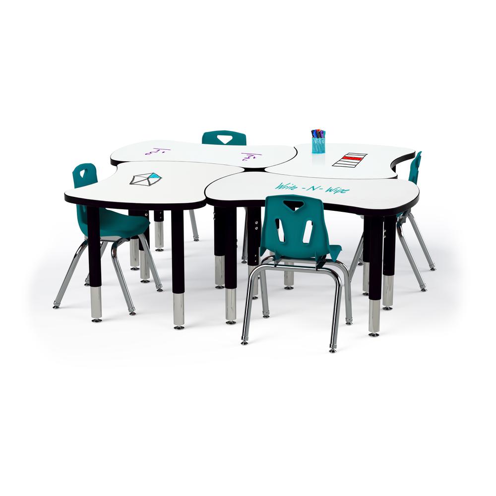 Berries® Dry Erase Collaborative Bowtie Table. Picture 3