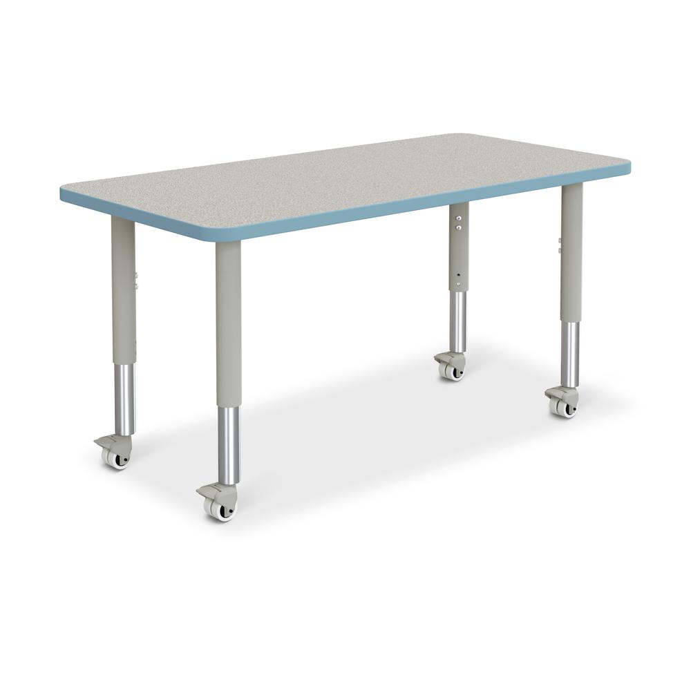 Rectangle Activity Table - 24" X 48", Mobile. Picture 1