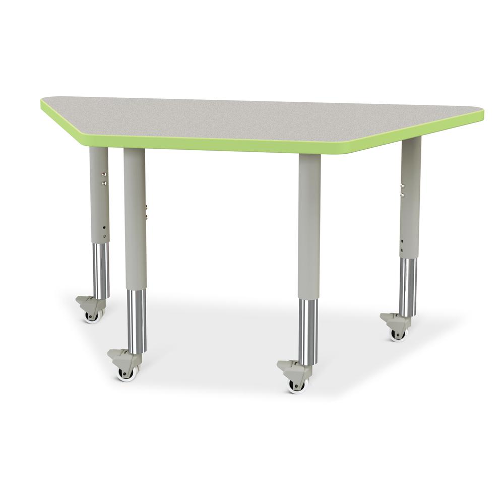 Trapezoid Activity Tables - 24" X 48", Mobile. Picture 1