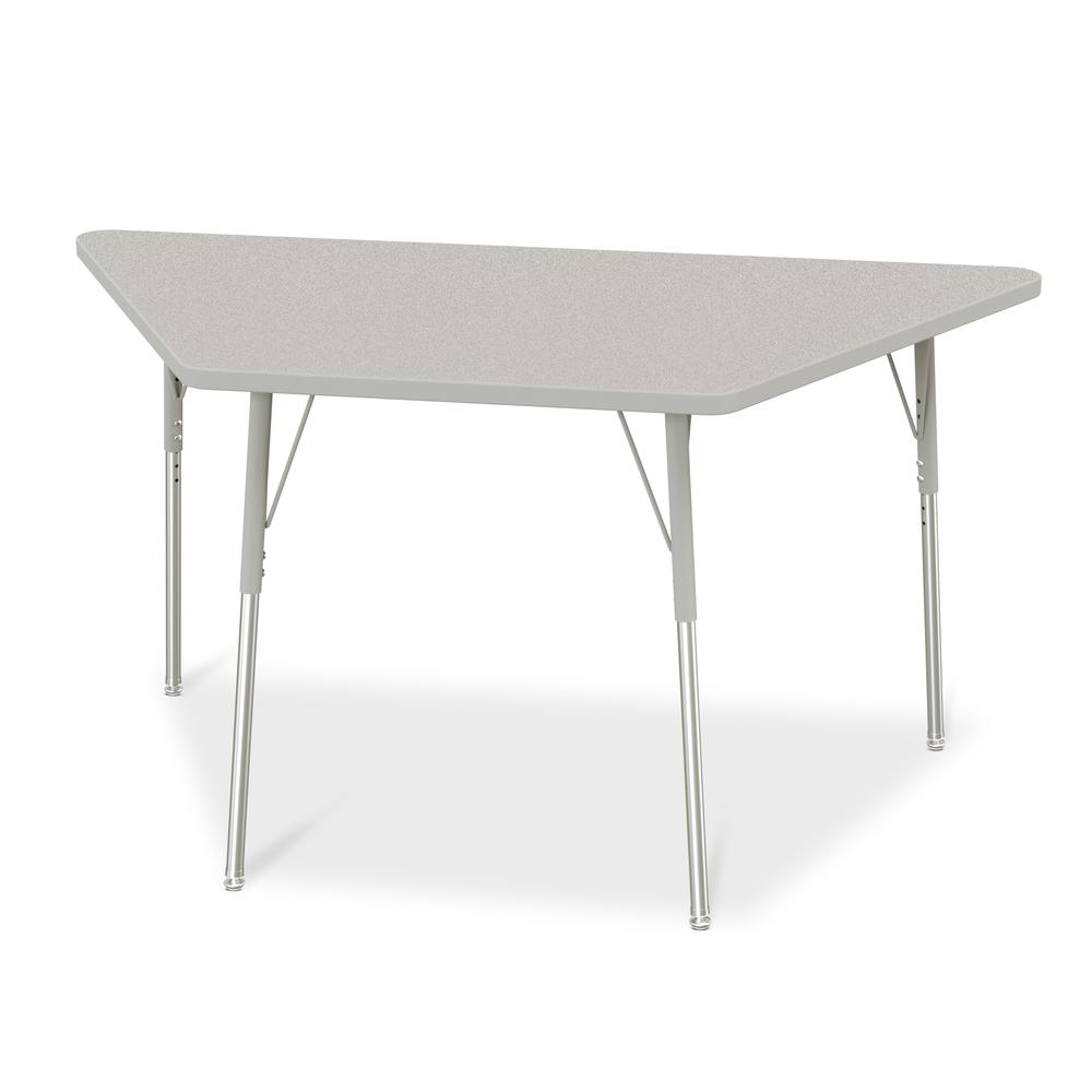 Trapezoid Activity Tables - 30" X 60", A-height. Picture 1