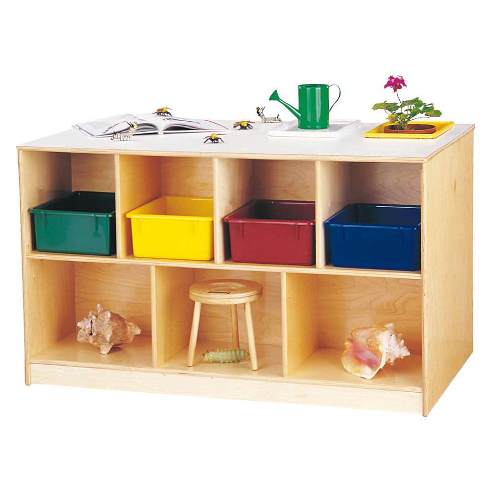 Mobile Twin Storage Island - with Colored Trays. Picture 2