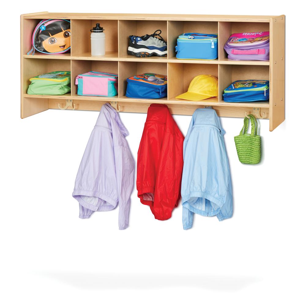 10 Section Wall Mount Coat Locker. Picture 2
