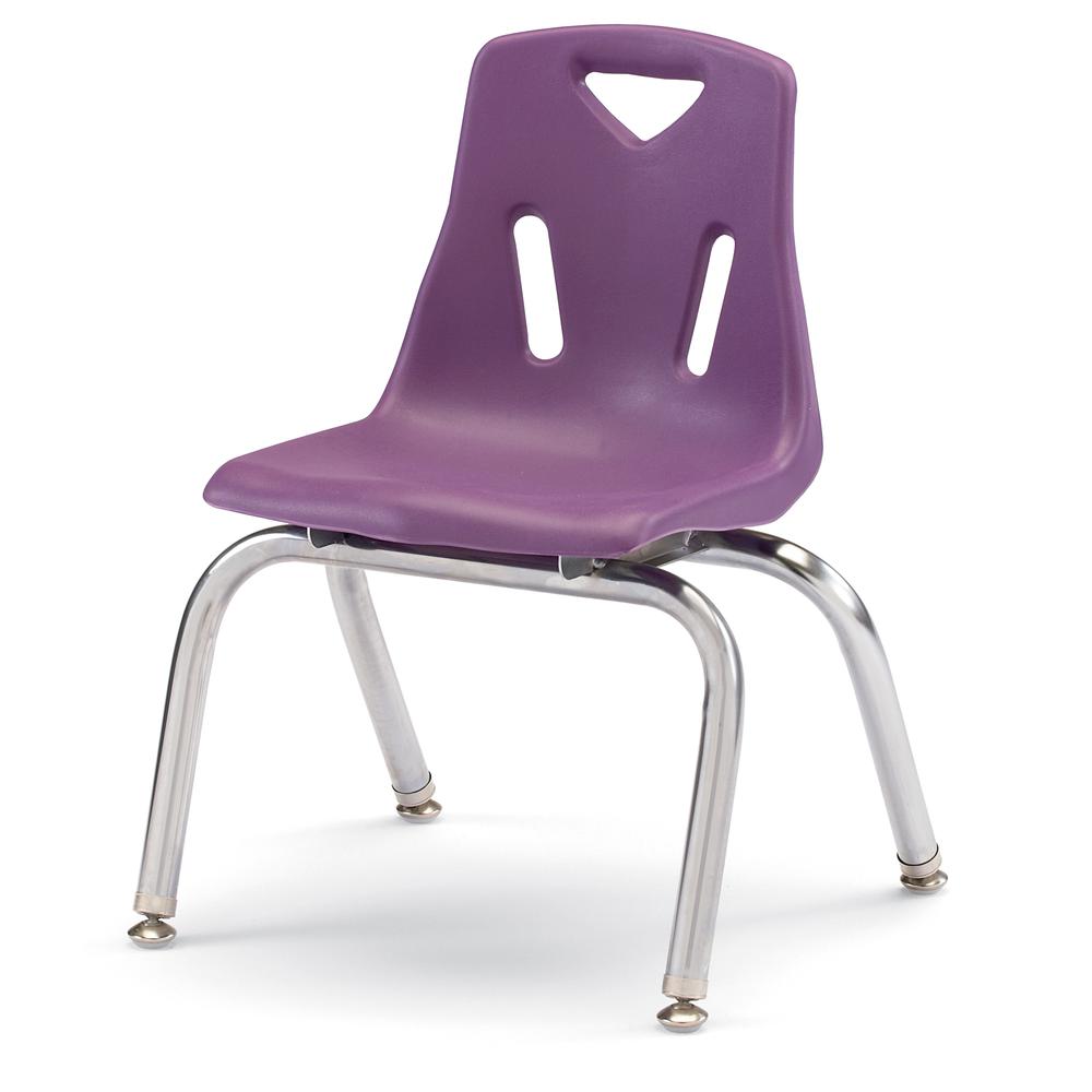 Berries® Stacking Chair with Chrome-Plated Legs - 10" Ht - Key Lime. Picture 7