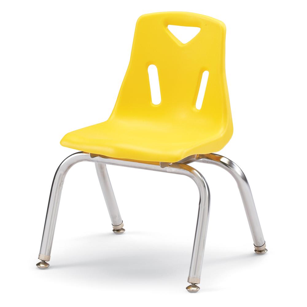 Berries® Stacking Chair with Chrome-Plated Legs - 10" Ht - Key Lime. Picture 10