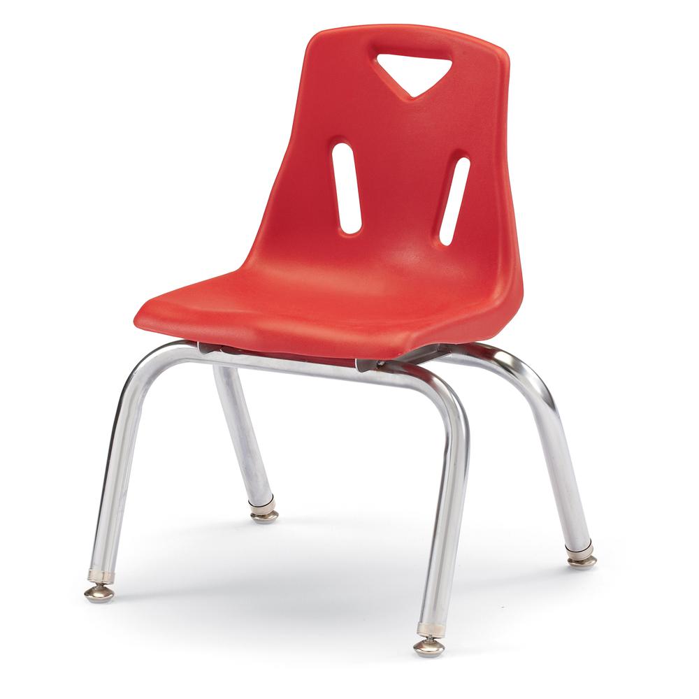 Berries® Stacking Chair with Chrome-Plated Legs - 10" Ht - Key Lime. Picture 9