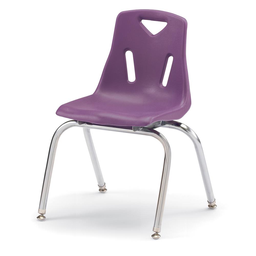 Berries® Stacking Chair with Chrome-Plated Legs - 12" Ht - Key Lime. Picture 9