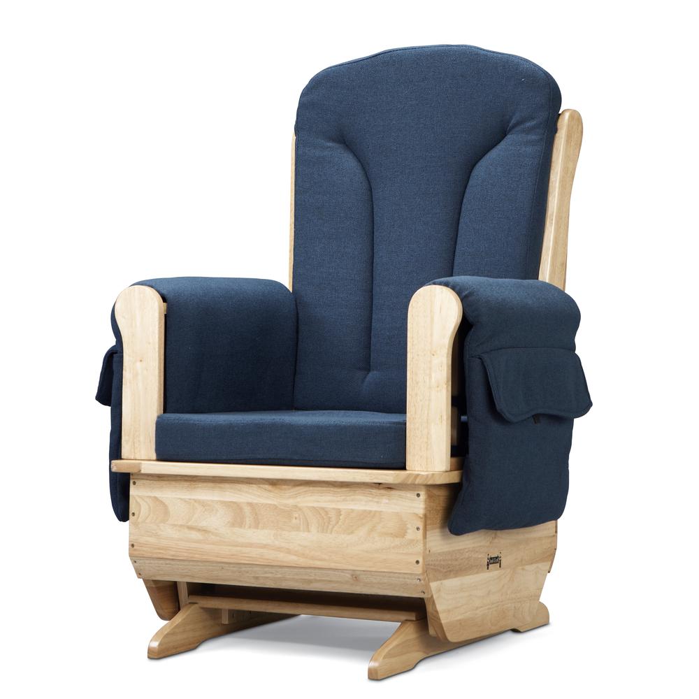 Glider Rocker - Blue Cushions. Picture 2