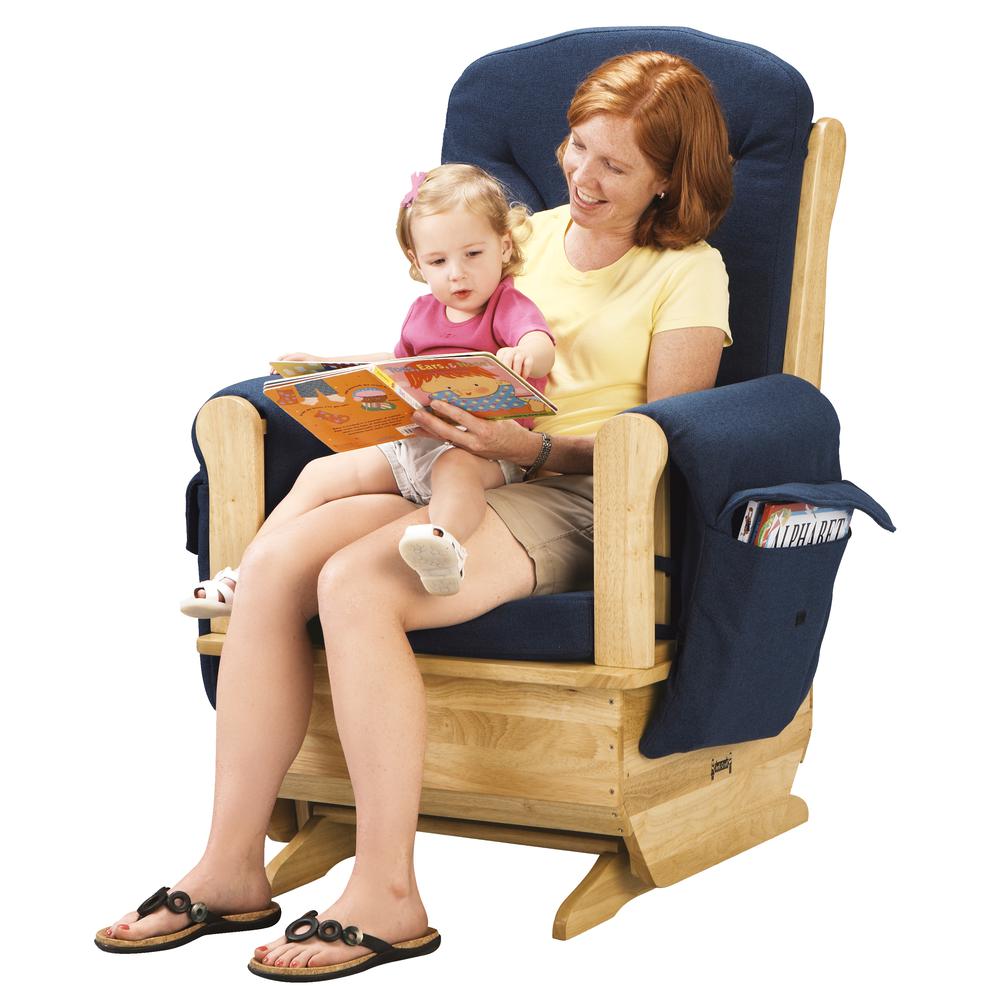 Glider Rocker - Blue Cushions. Picture 1
