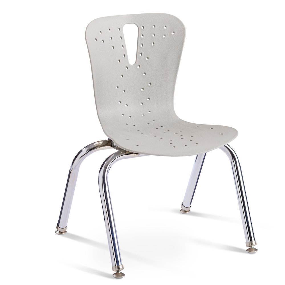 Berries Flow Chair - 12" Seat Height - Gray. Picture 1