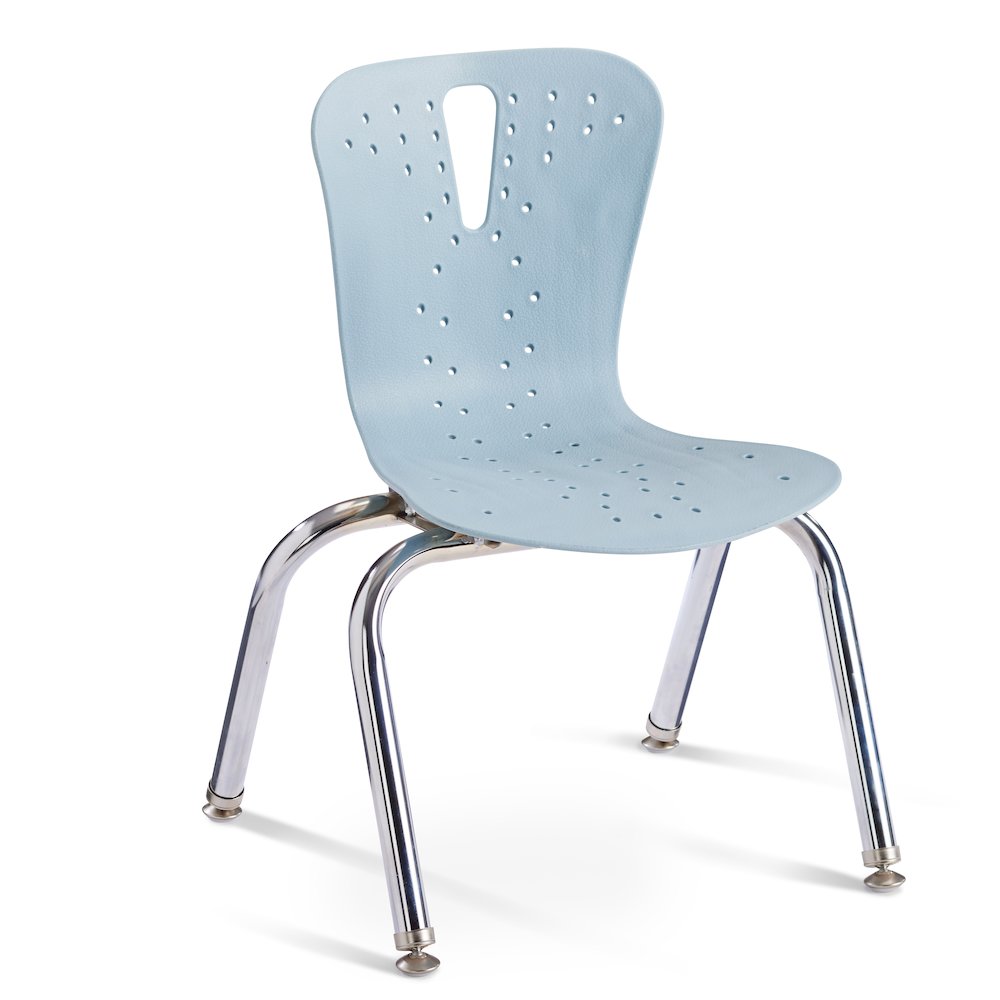 Berries Flow Chair - 12" Seat Height - Coastal Blue. Picture 1