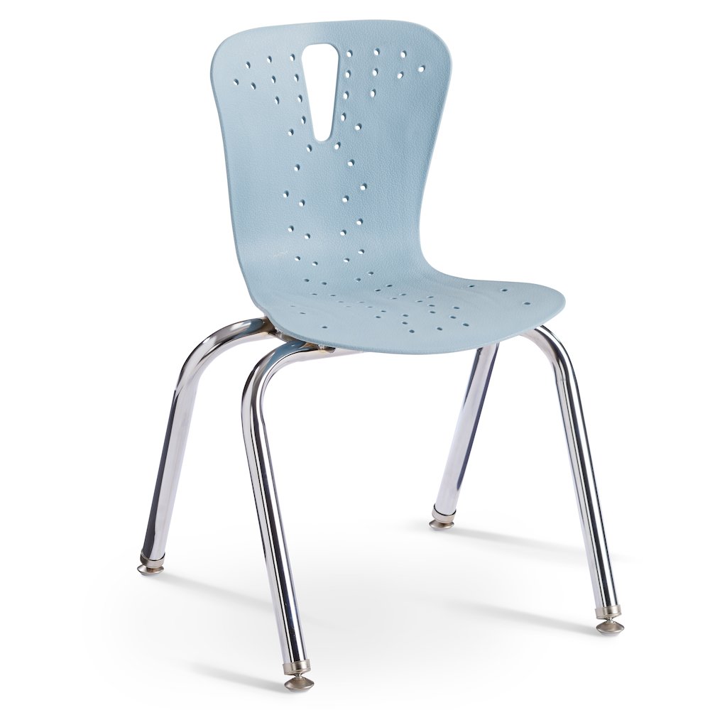 Berries Flow Chair - 14" Seat Height - Coastal Blue. Picture 1