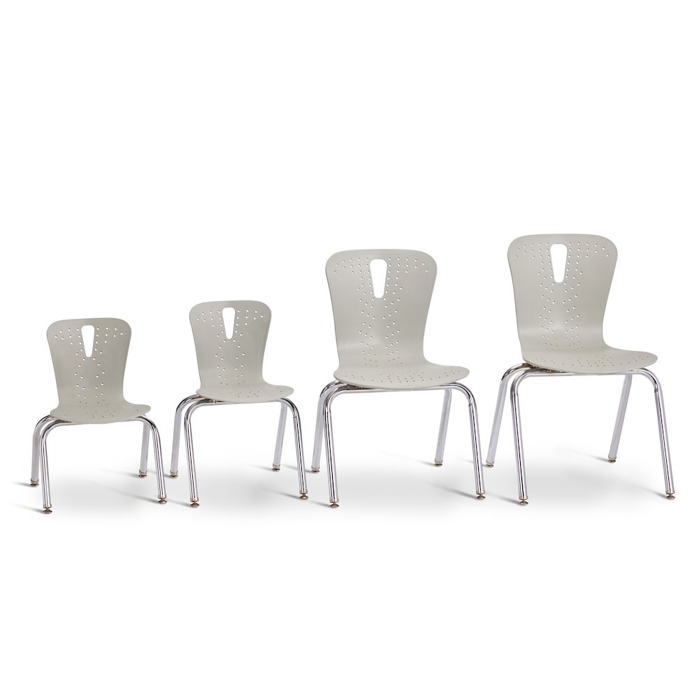 Berries Flow Chair - 12" Seat Height - Gray. Picture 5