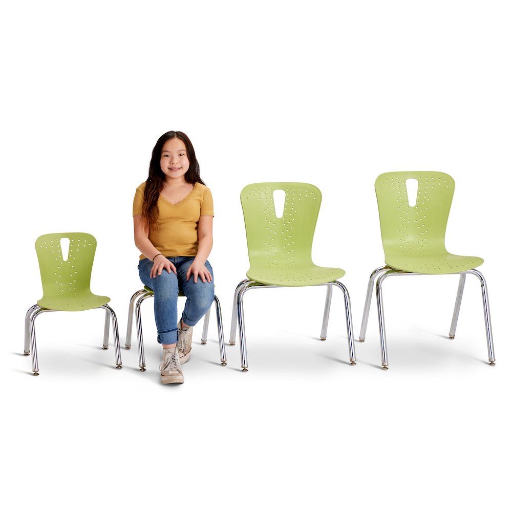 Berries Flow Chair - 12" Seat Height - Key Lime. Picture 4