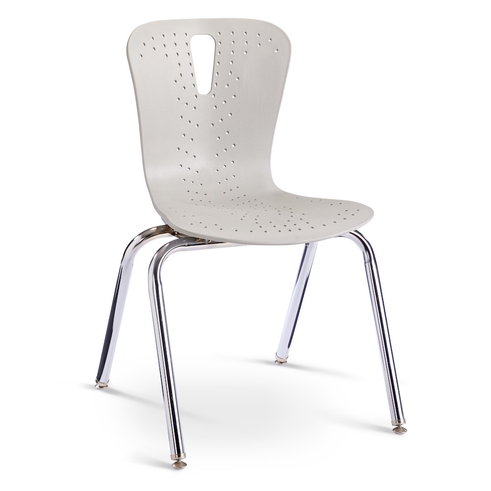 Berries Flow Chair - 18" Seat Height - Gray. Picture 1