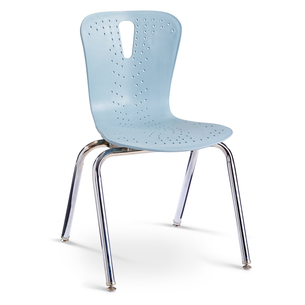 Berries Flow Chair - 18" Seat Height - Coastal Blue. Picture 1