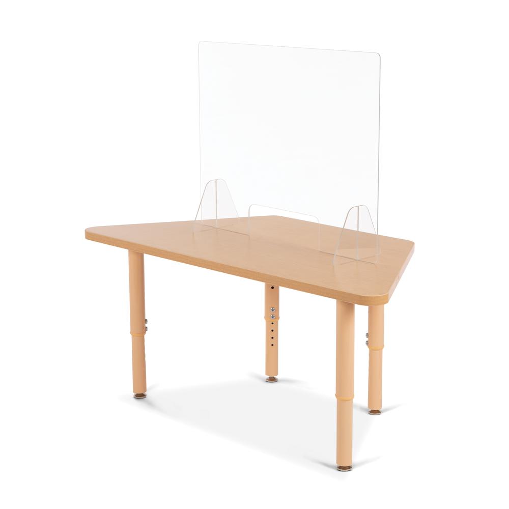 Jonti-Craft® See-Thru Table Divider Shields - 2 Station with Opening - 23.5" x 8" x 23.5". Picture 3
