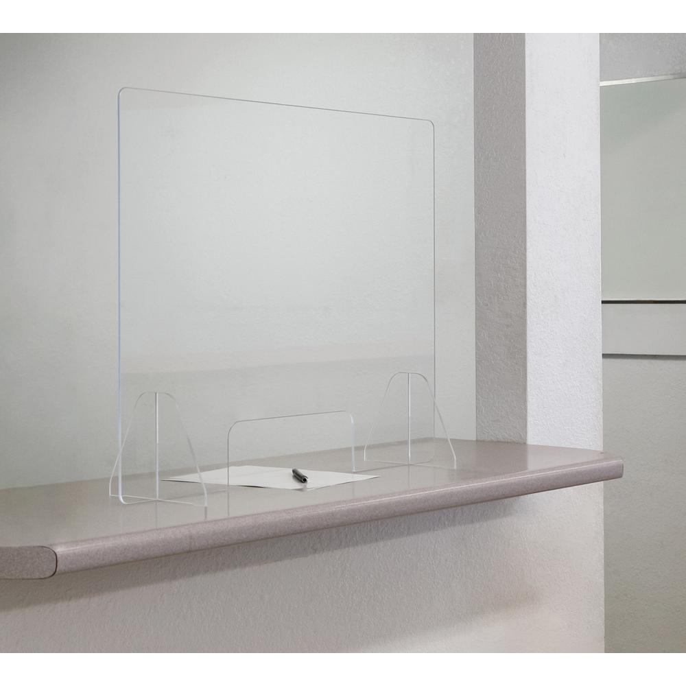 Jonti-Craft® See-Thru Table Divider Shields - 2 Station with Opening - 23.5" x 8" x 23.5". Picture 7