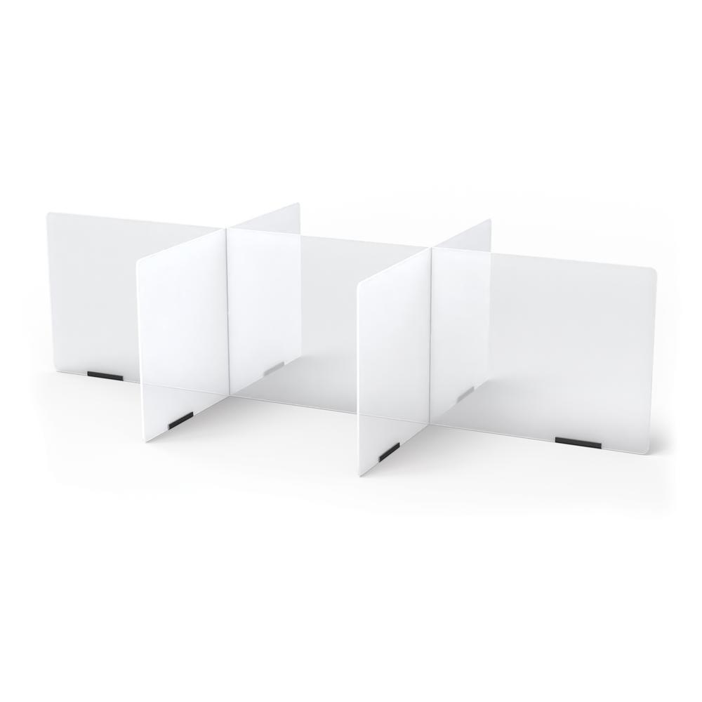 Jonti-Craft® See-Thru Table Divider Shields - 6 Station - 58.5" x 29.5" x 16". Picture 1
