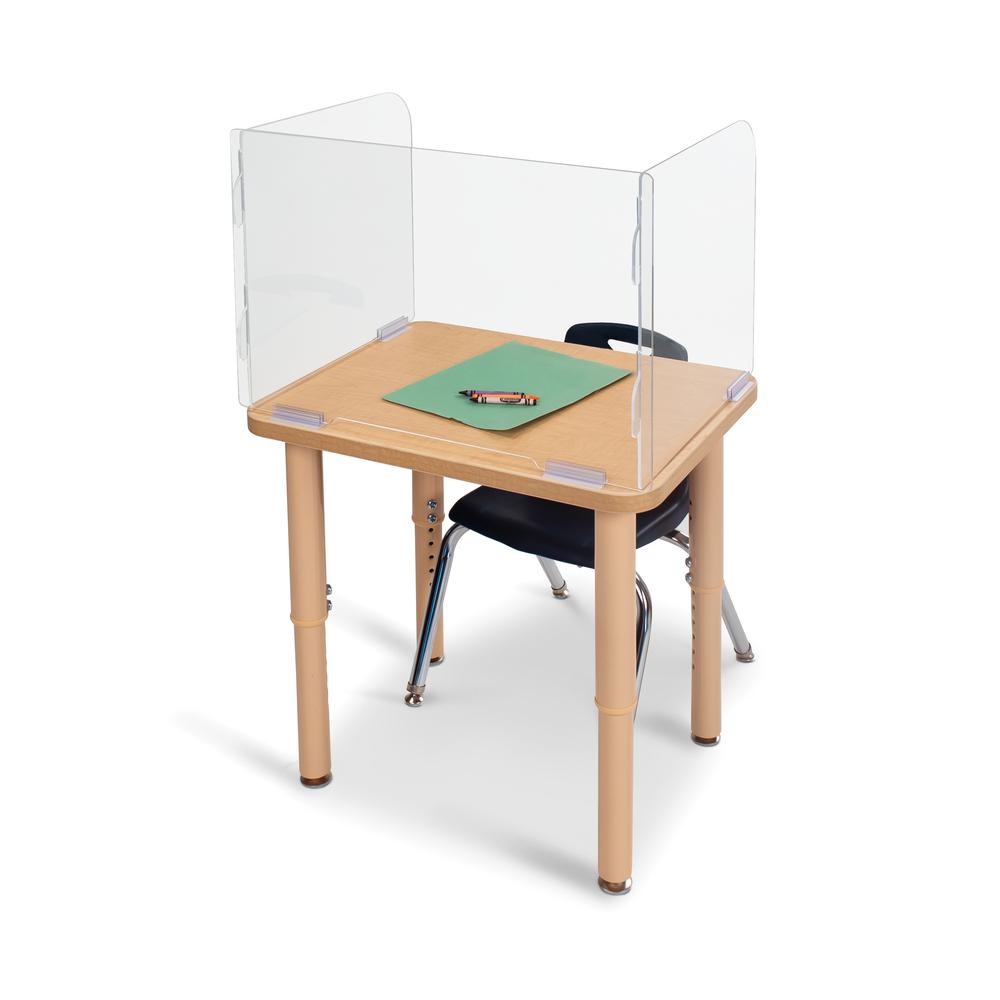 Jonti-Craft® See-Thru Student Desktop Shield -16.5" High. Picture 2