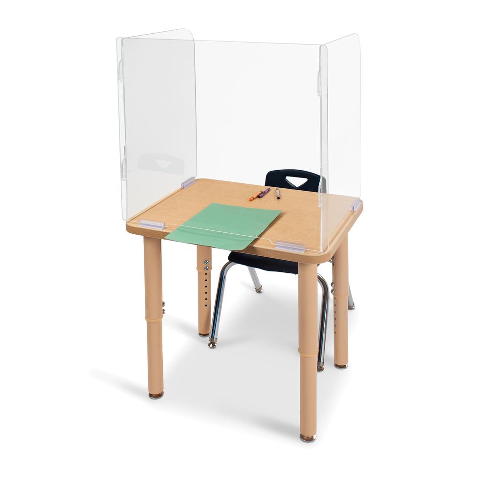 Jonti-Craft® See-Thru Student Desktop Shield - 23.5" High. Picture 2