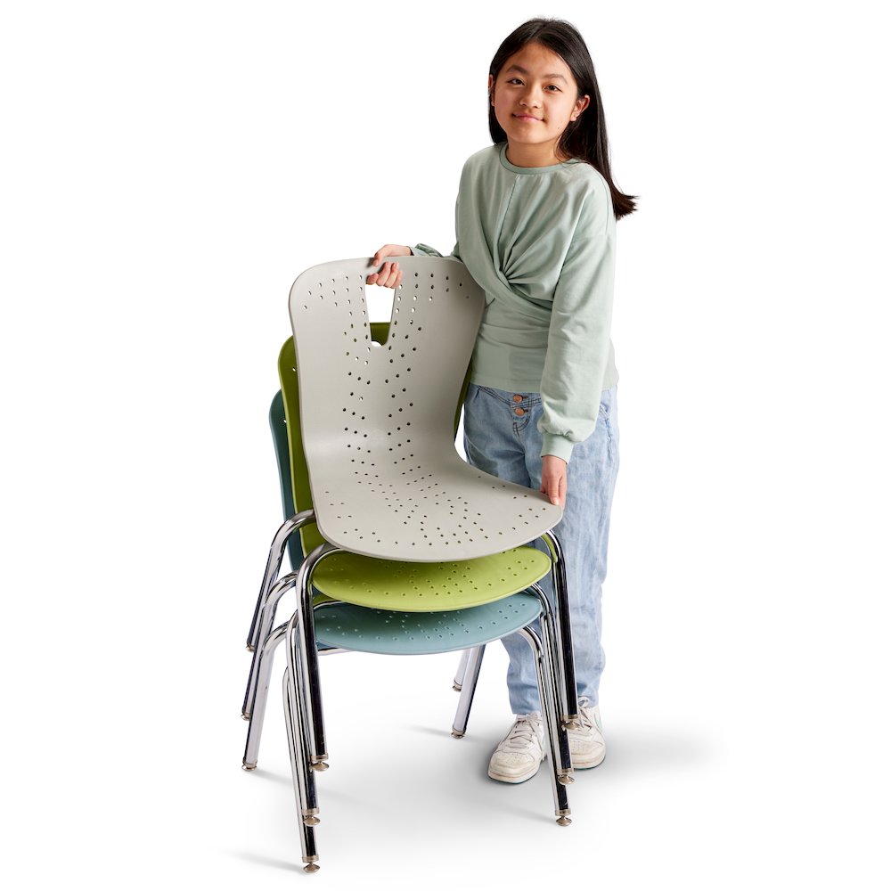 Berries Flow Chair - 18" Seat Height - Gray. Picture 6