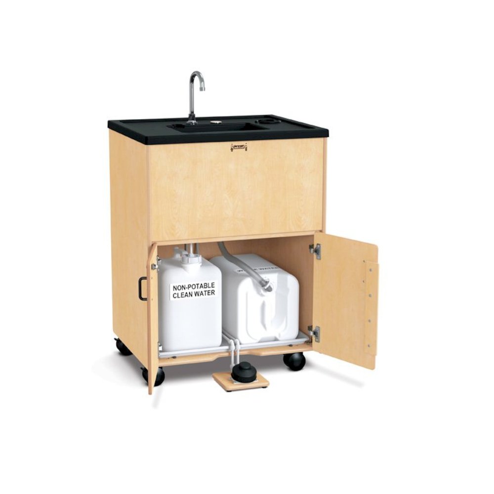 Jonti-Craft Clean Hands Helper – Nonelectric - 38" Counter - Plastic Sink. Picture 3