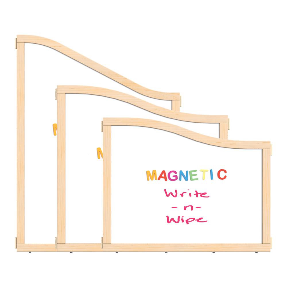 KYDZ Suite® Cascade Panel - A to S-height - 36" Wide - Magnetic Write-n-Wipe. Picture 4