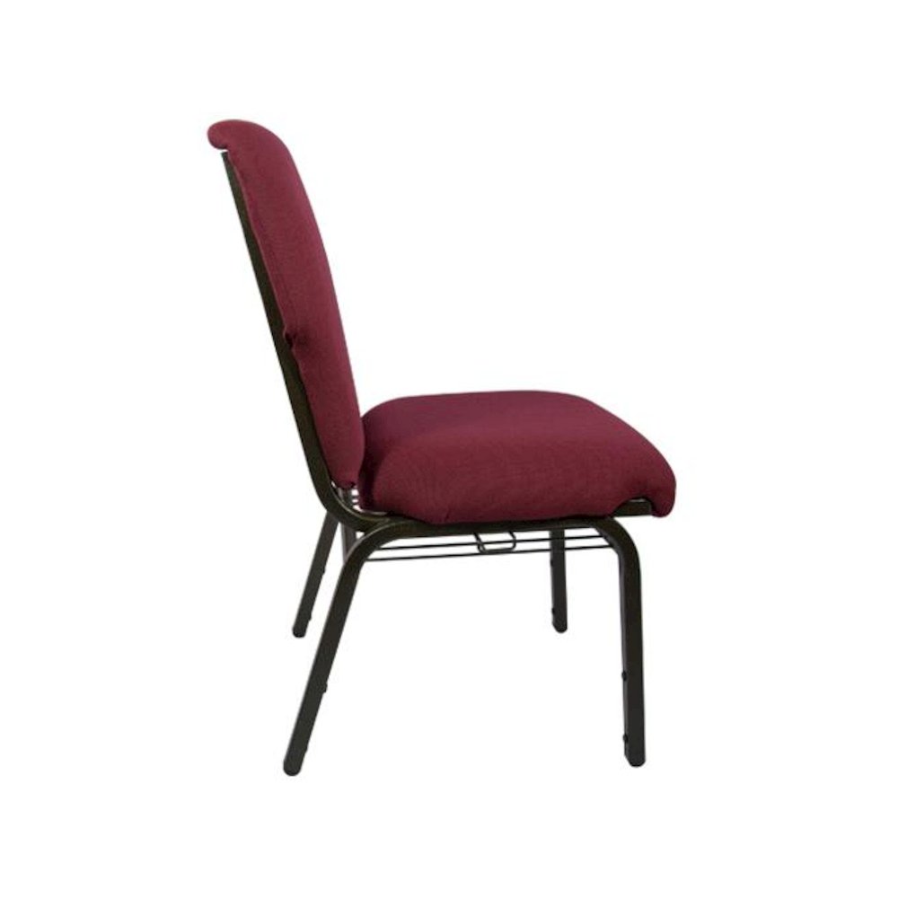 Maroon Church Chair 20.5 in. Wide. Picture 2