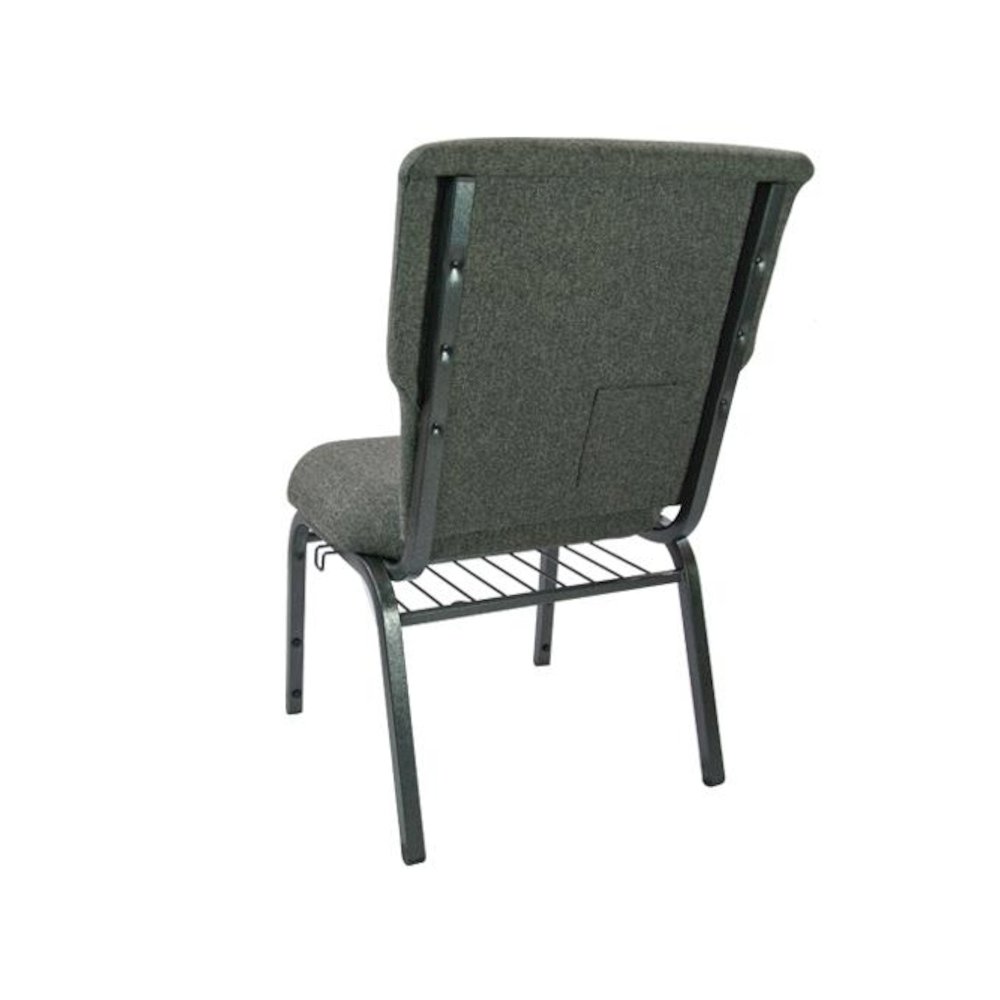 Charcoal Gray Church Chair 20.5 in. Wide. Picture 3