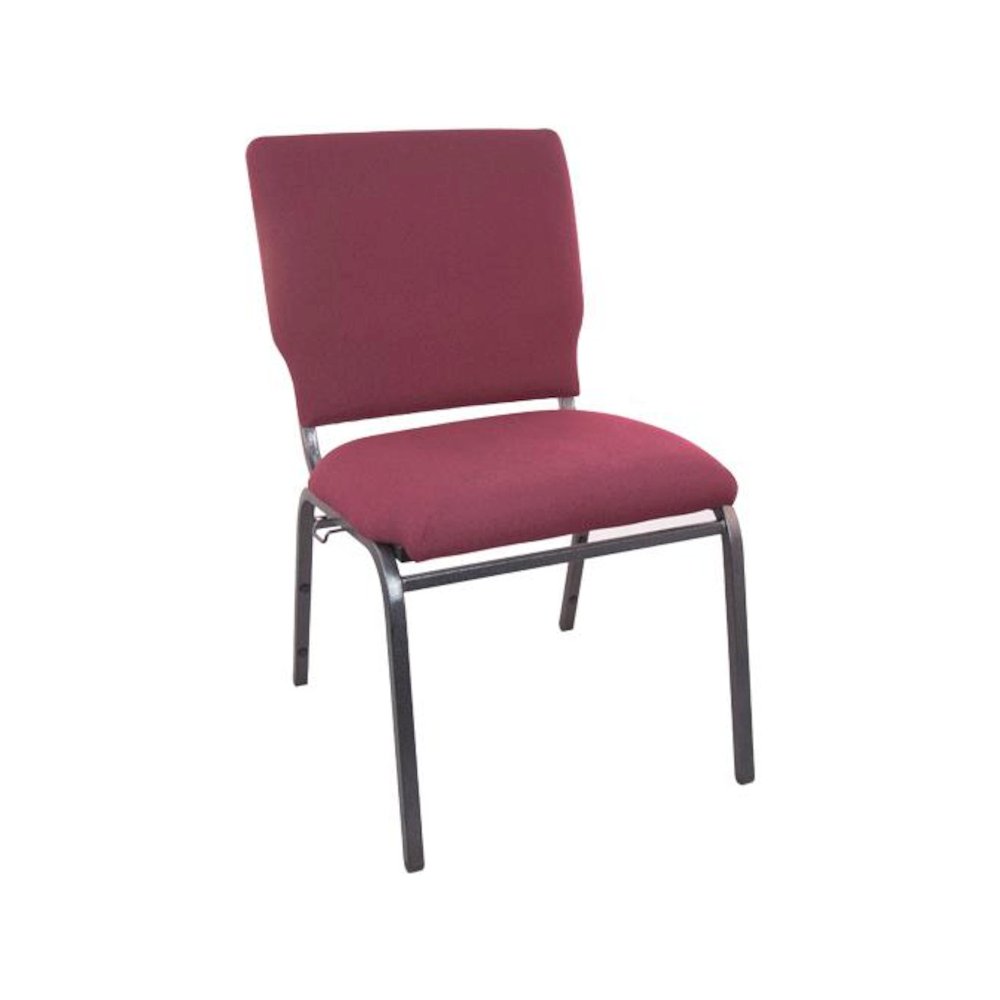 Maroon Multipurpose Church Chairs - 18.5 in. Wide. Picture 1