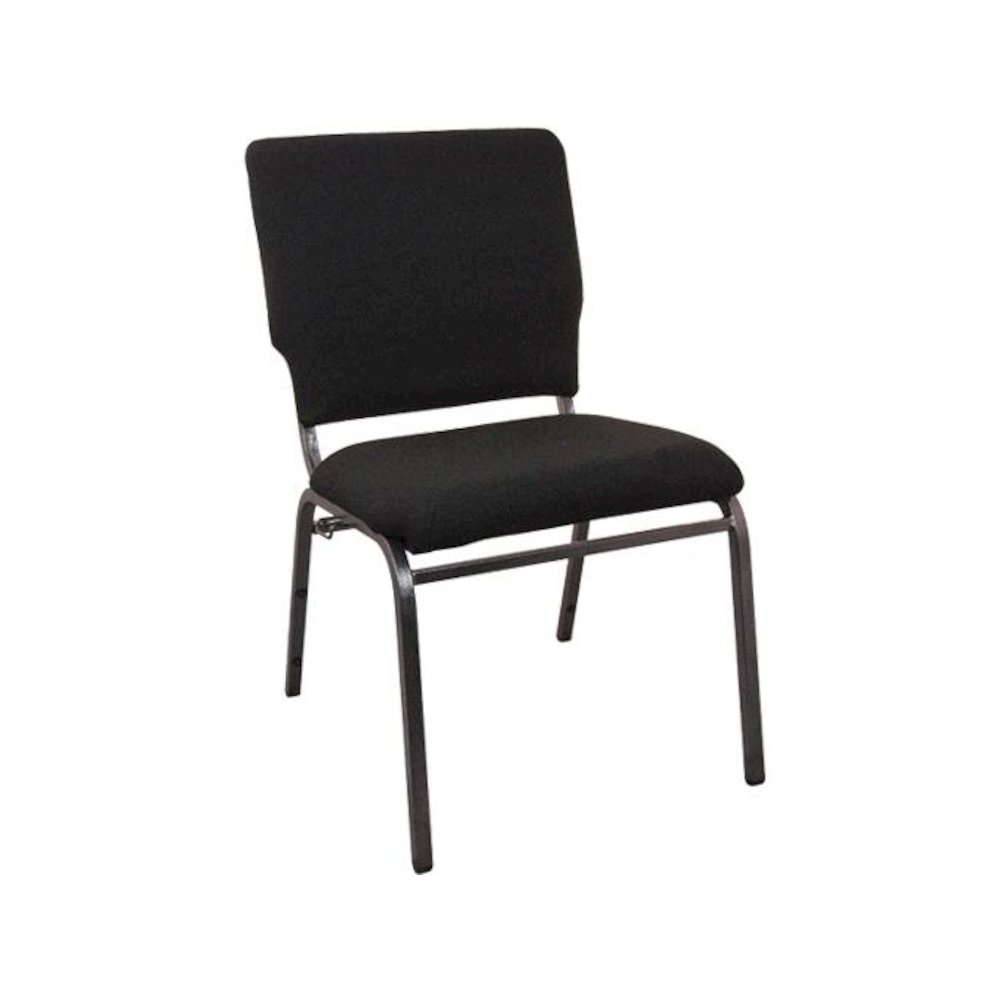 Black Multipurpose Church Chairs - 18.5 in. Wide. Picture 1