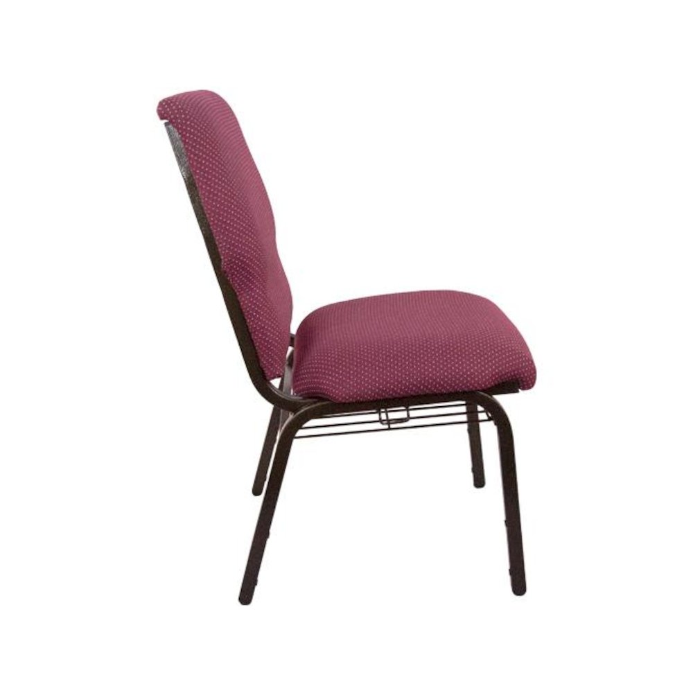 Burgundy Pattern Church Chair - 21 in. Wide. Picture 2