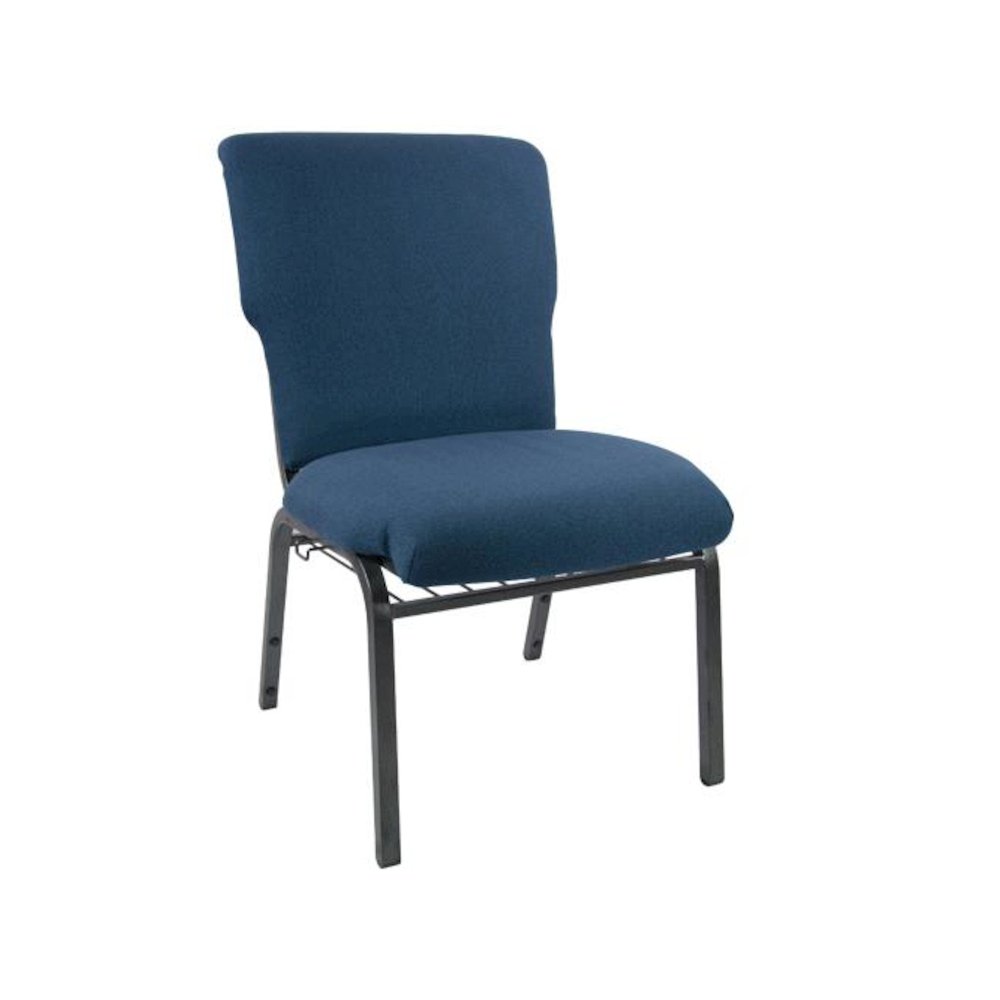 Navy Church Chair - 21 in. Wide. Picture 1