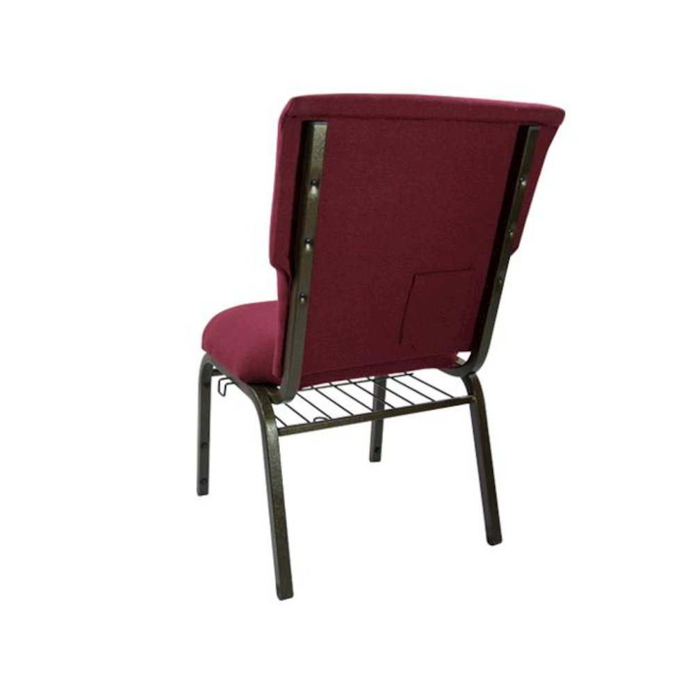 Maroon Church Chair - 21 in. Wide. Picture 3