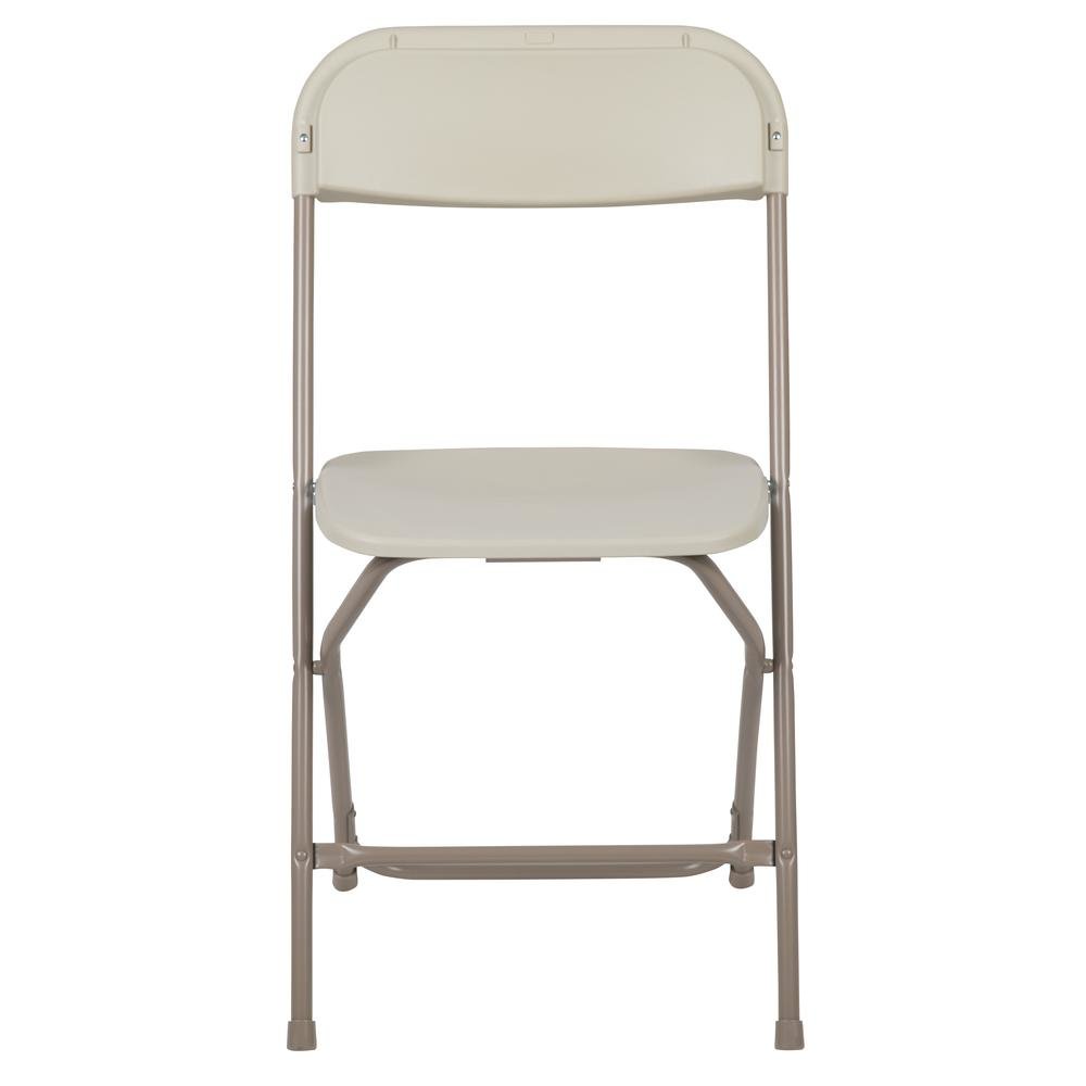 HERCULES Series 650 lb. Capacity Premium Beige Plastic Folding Chair. Picture 5