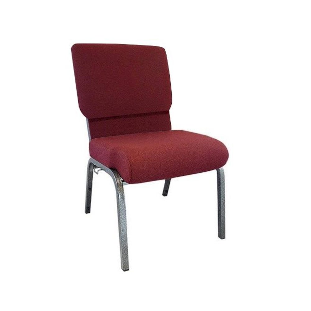 Maroon Church Chair 20.5 in. Wide. Picture 10
