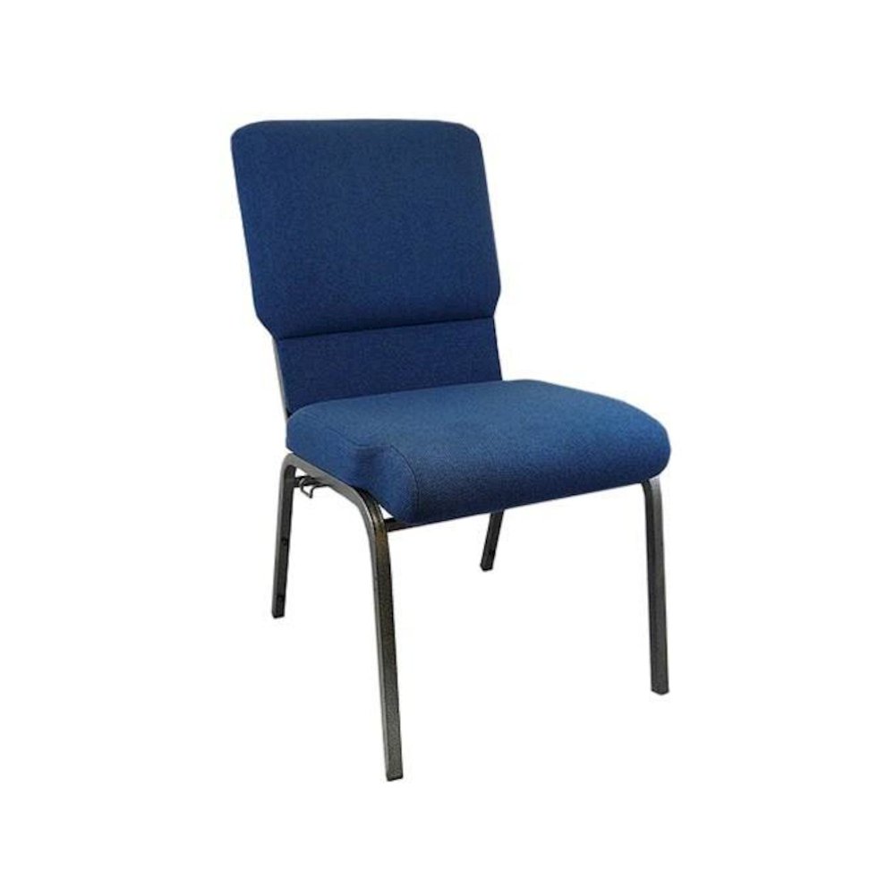 Navy Church Chairs 18.5 in. Wide. Picture 3