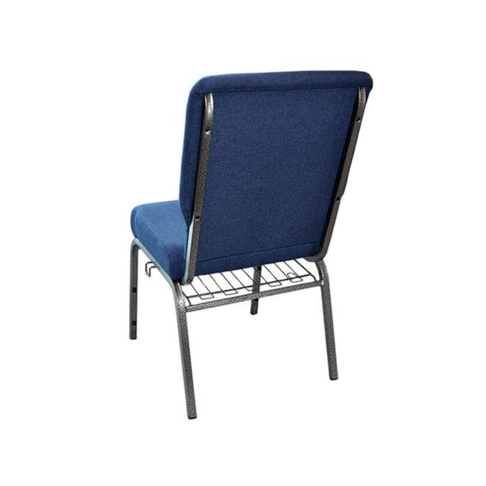 Navy Church Chairs 18.5 in. Wide. Picture 4