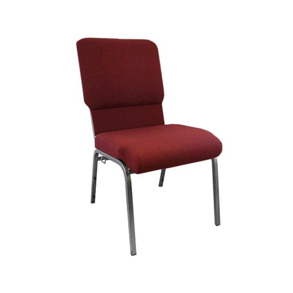 Maroon Church Chairs 18.5 in. Wide. Picture 3