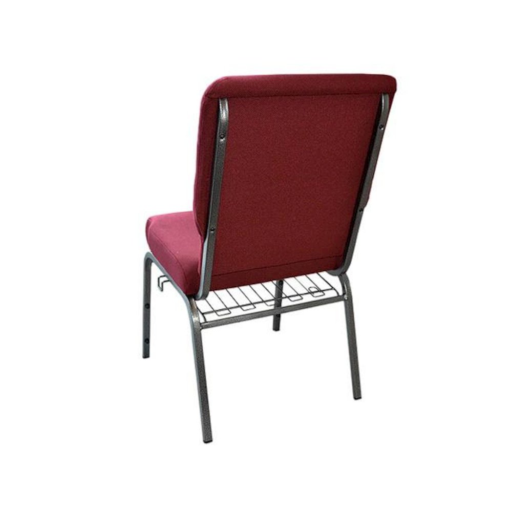 Maroon Church Chairs 18.5 in. Wide. Picture 4
