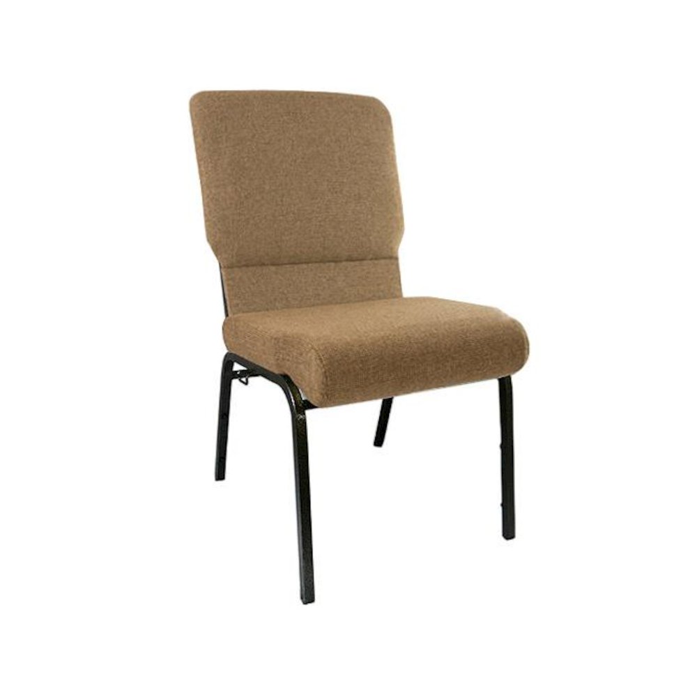 Mixed Tan Church Chairs 18.5 in. Wide. Picture 1