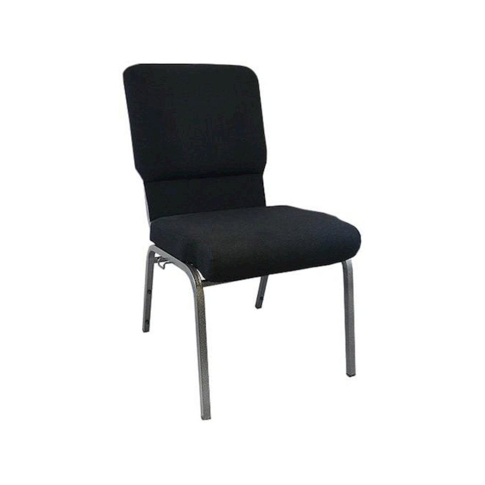 Black Church Chairs 18.5 in. Wide. Picture 1