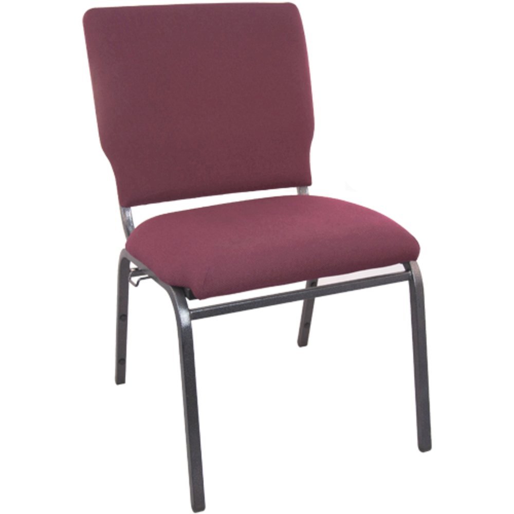 Maroon Church Chairs 18.5 in. Wide. Picture 9