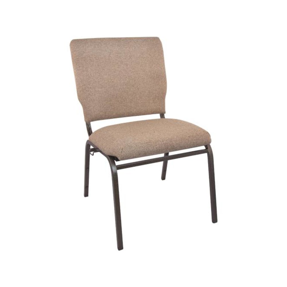 Mixed Tan Church Chairs 18.5 in. Wide. Picture 4