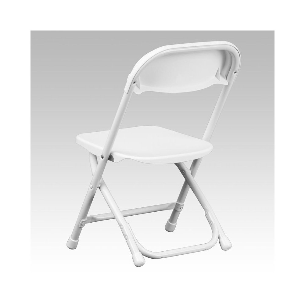 Kids White Plastic Folding Chair. Picture 4
