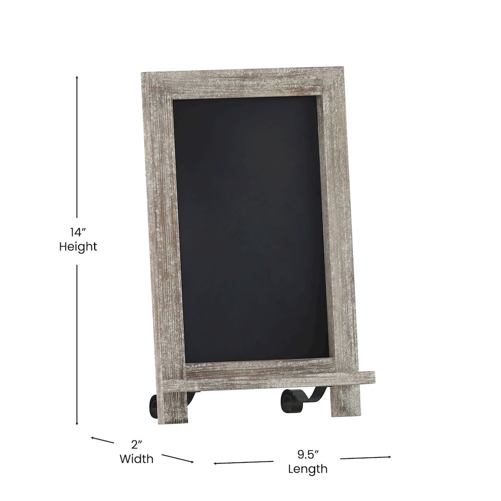 Vintage 9.5" x 14" Wooden Magnetic Chalkboards with Legs, Set of 10. Picture 6