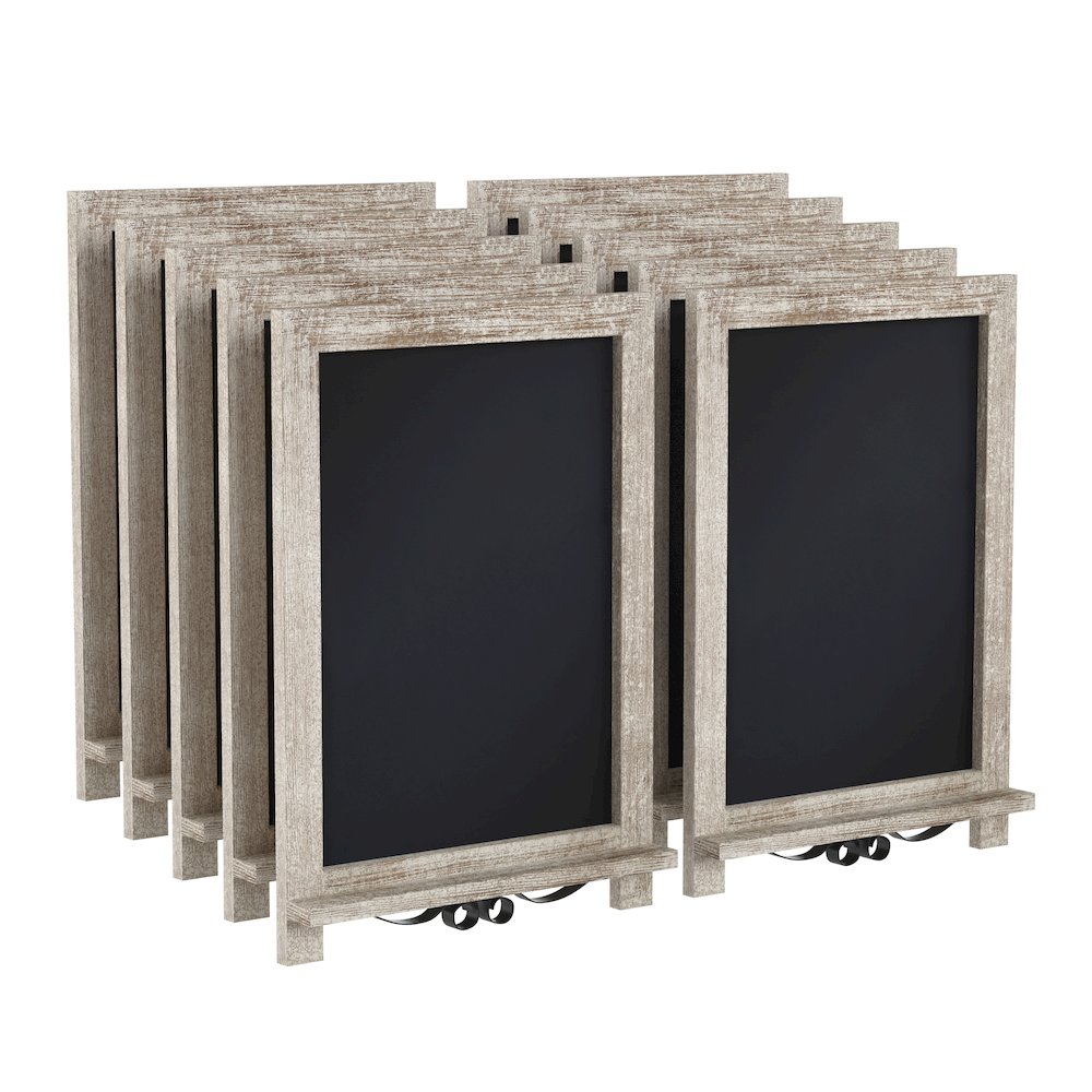 Vintage 12" x 17" Wooden Magnetic Chalkboards with Legs, Set of 10. Picture 3