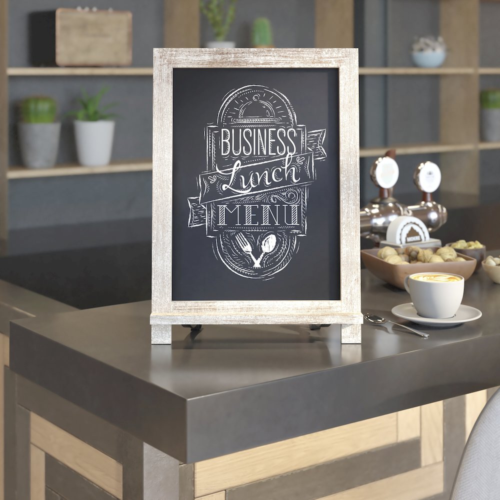 Vintage 12" x 17" Wooden Magnetic Chalkboards with Legs, Set of 10. Picture 2